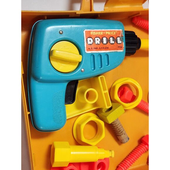 Vintage 1970s Fisher-Price Pretend Play Kits – Medical & Tool Sets - Picture 14 of 16